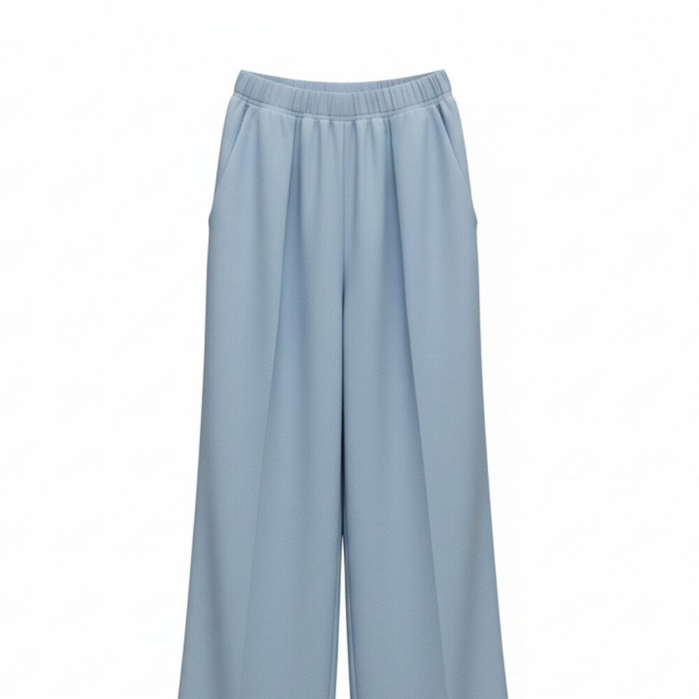 HALARA High Waisted Belted Elastic Waist‎ Wide Leg Waffle Knit Work Pants XS NWT